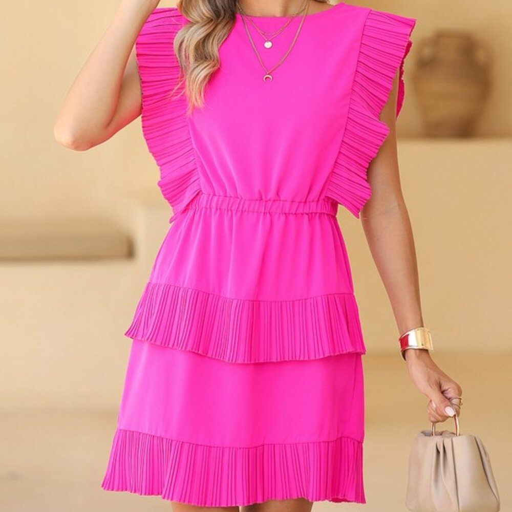 Priscilla Pleated Dress